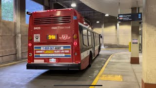 TTC 94 Wellesley Nova LFS Bus Ride #8420 to Wellesley Subway Stn on line 1 (May 20th, 2023)
