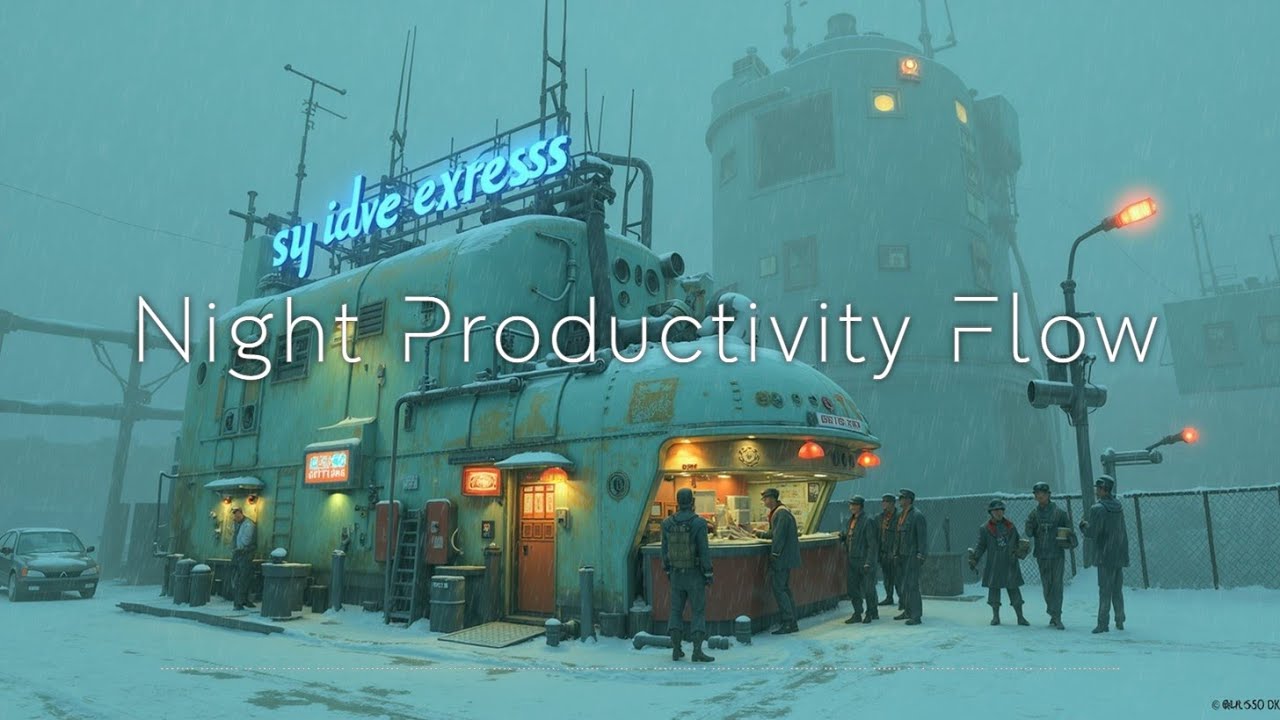 Winter Deep Work Music | Атмосфера ночного снегопада для концентрации и потока