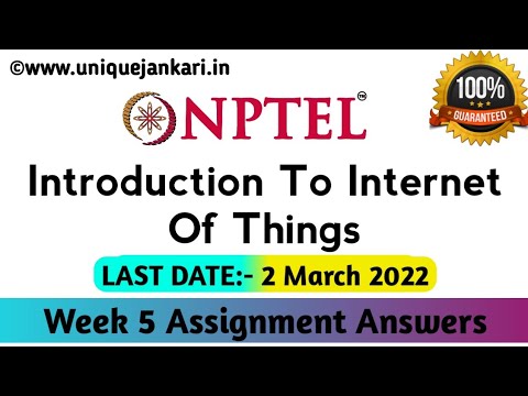 internet of things nptel assignment 5