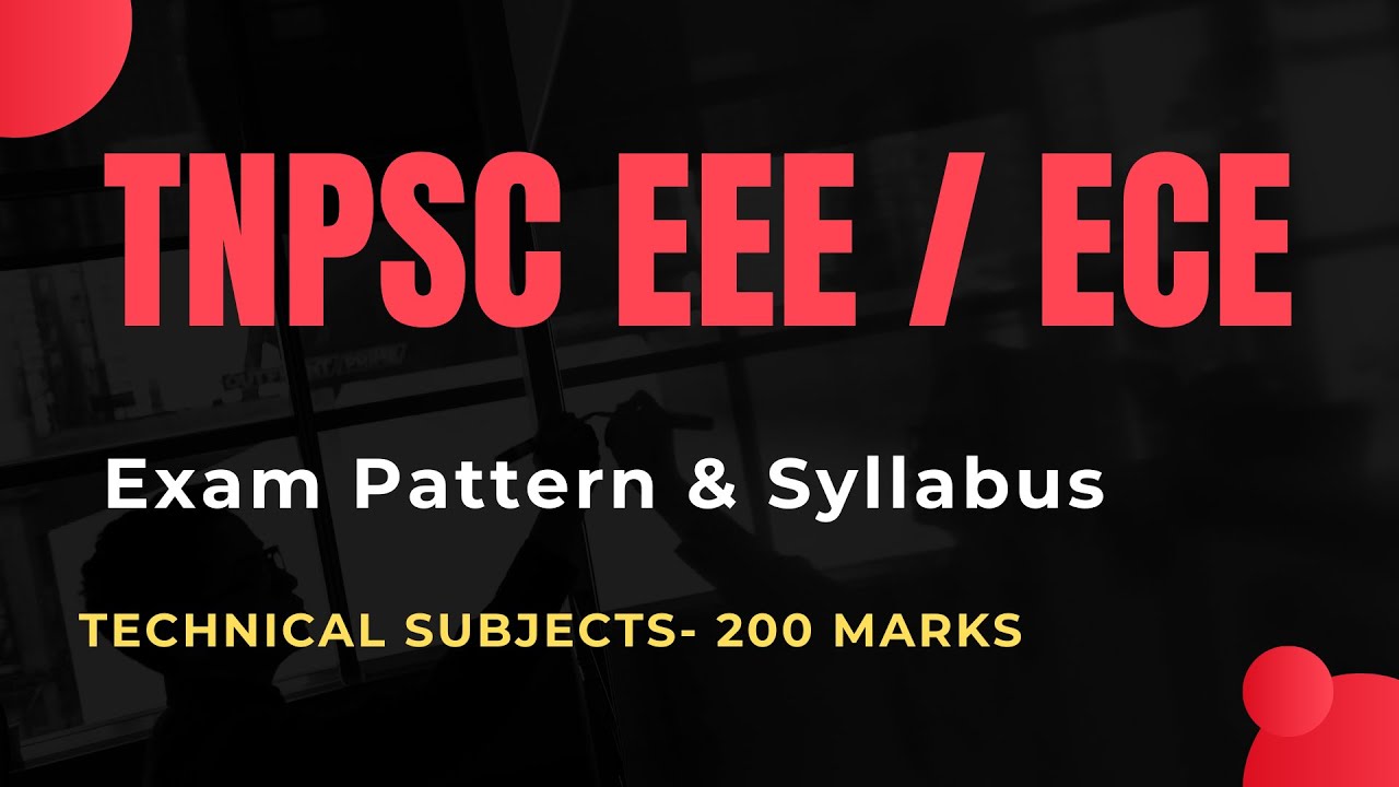 TNPSC AE EEE/ECE Exam Pattern & Syllabus 📚 | Tamil Explanation - YouTube