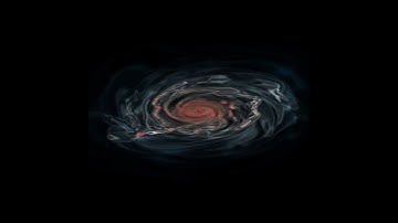Gravitational instabilities in protoplanetary disk, volume rendering