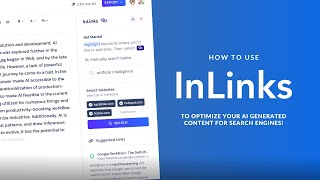 How To Use InLinks To Optimize AI Content For SEO
