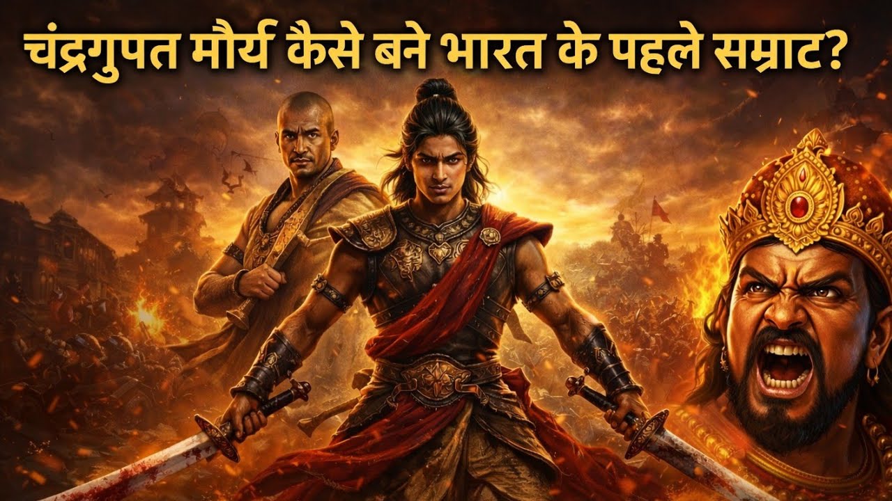 चंद्रगुप्त मौर्य कैसे बने भारत के पहले सम्राट?|नंद वंश का अंत कैसे हुआ?|