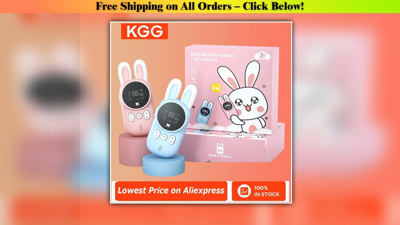 2PCS Kids Walkie Talkie Children Cartoon Talkie Walkie Toys Mini Phone Call 3KM Range UHF Radio