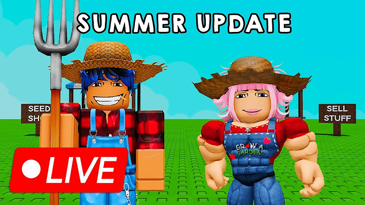 PLAYING NEW GROW A GARDEN SUMMER UPDATE