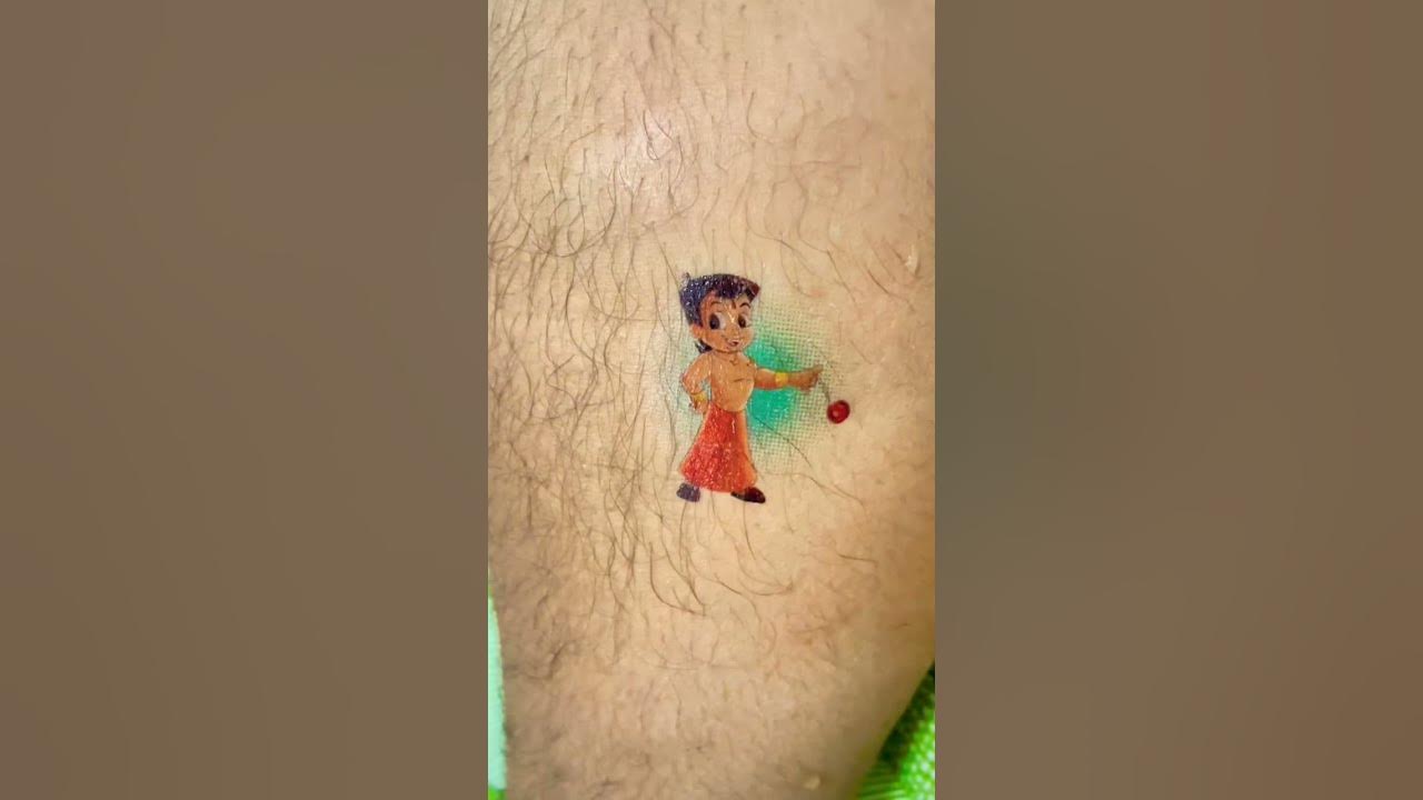 chota bheem tattoo kids masti - YouTube