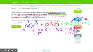 A1.O5 - IXL - Weighted averages: word problems (Algebra 1 practice)