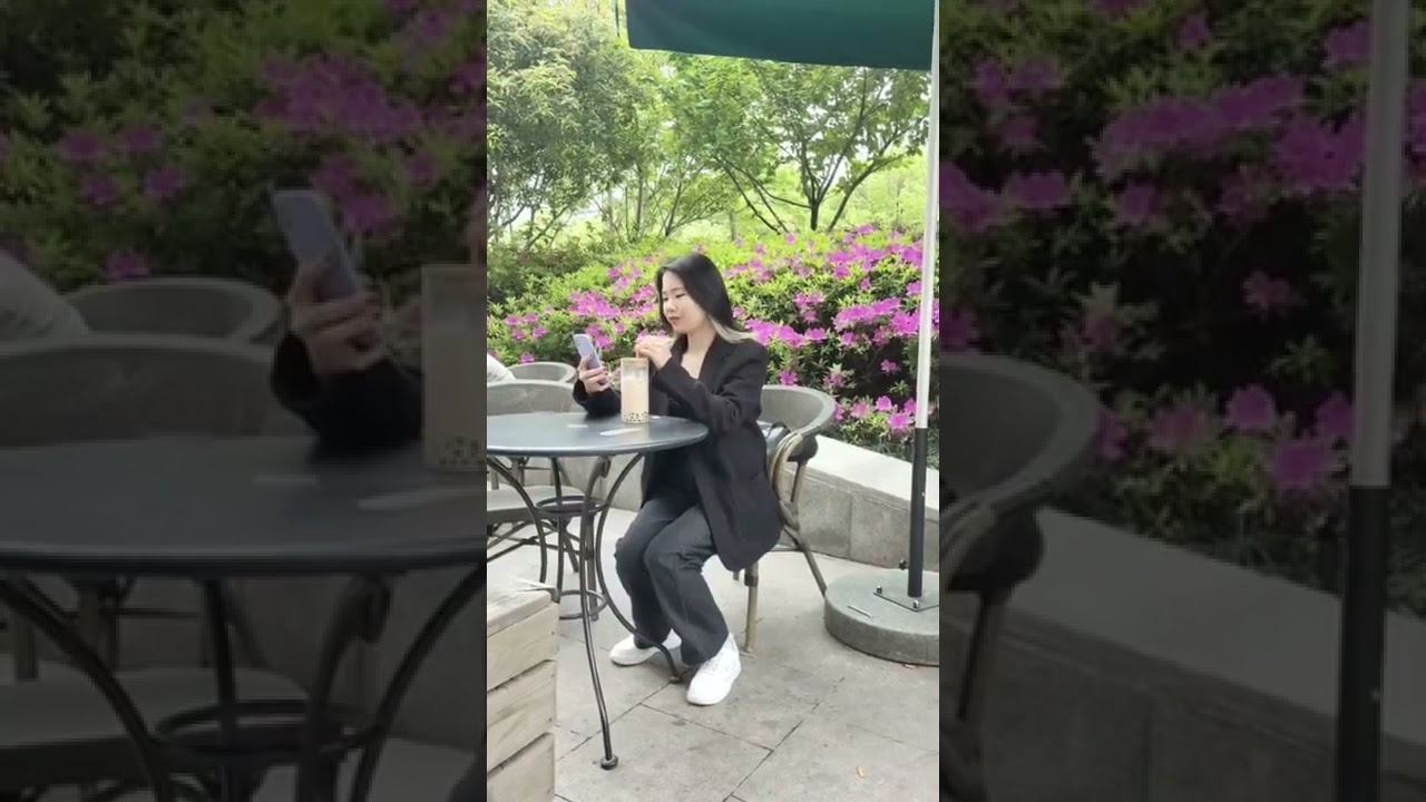 Boba tea glass tumbler / glass cup with stainless steel straw /no plastic