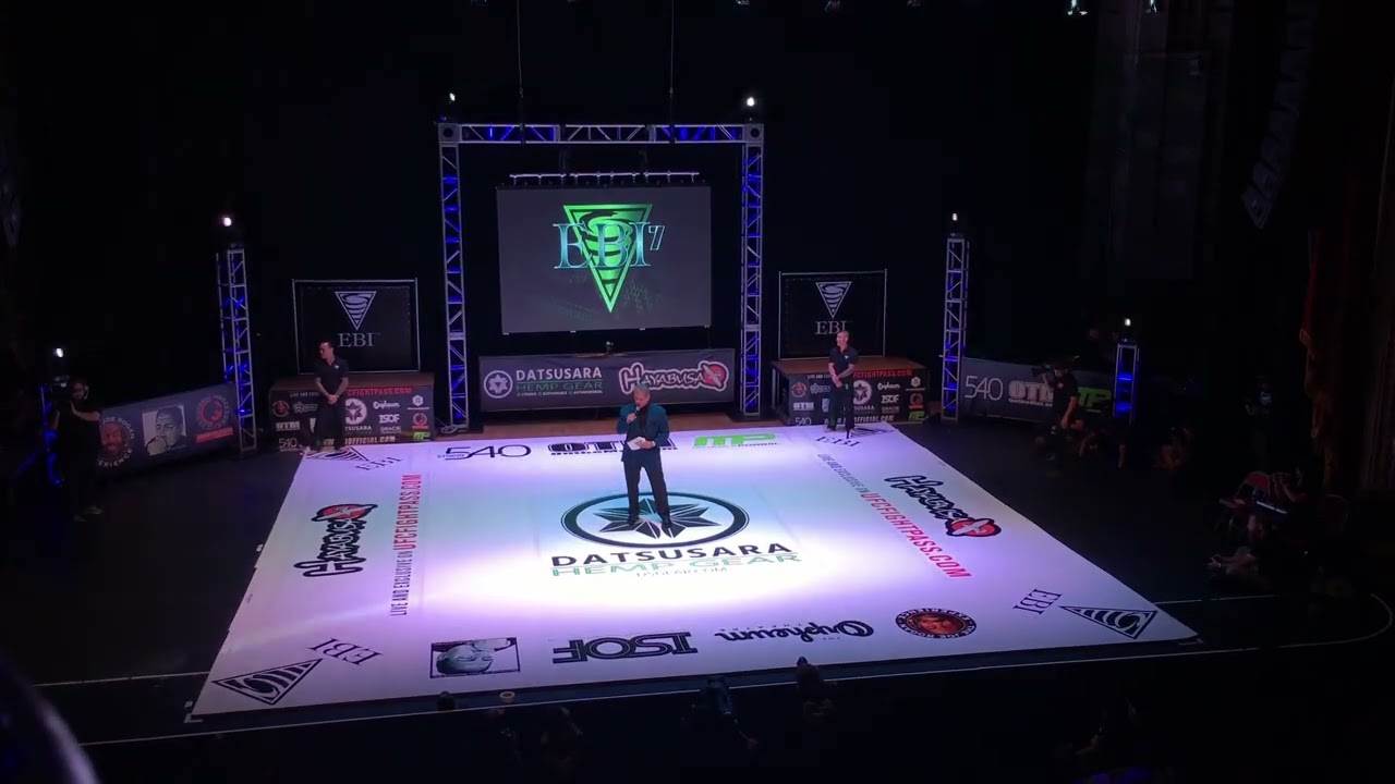 Брюс Баффер объявляет о появлении спонсора Datsusara на турнире EBI 7 в 2016 году.