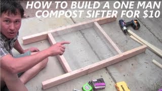 John from http://www.growingyourgreens.com shows you how you can build an easy and functional compost sifter for less than ...