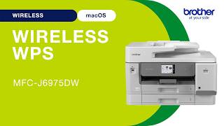 MFCJ6975DW set up wireless with WPS - Macintosh