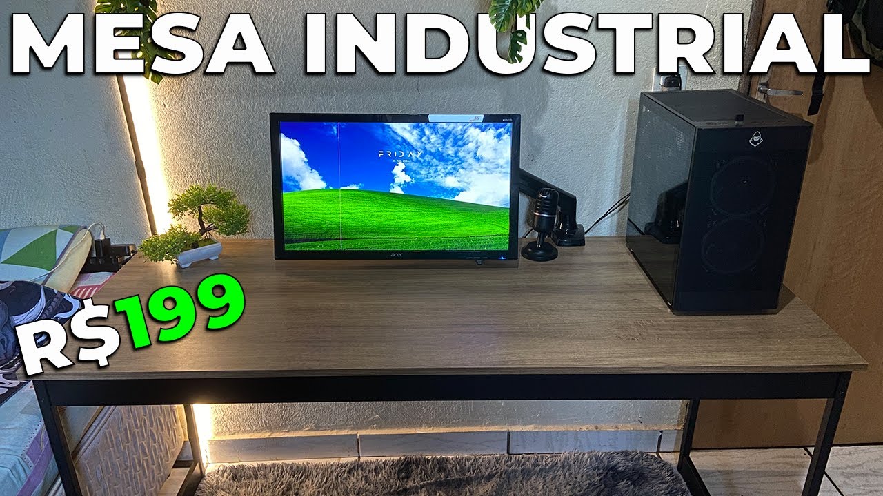 Mesa ESTILO INDUSTRIAL de 199 reais do MERCADO LIVRE