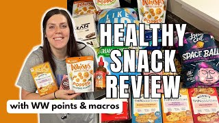 HEALTHY SNACK REVIEW | Trying New Healthy Snacks | WW (WeightWatchers) Points/Calories/Macros