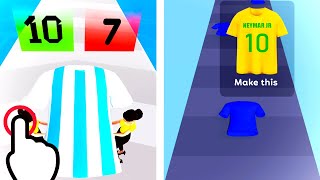 Jersey Run 3D - Jersey ASMR Neymar Junior Run - All Levels iOS Android GamePlay #5 screenshot 5