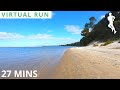 Virtual Running Videos | Virtual Run Beach | Short Jogging Treadmill Scenery 4K