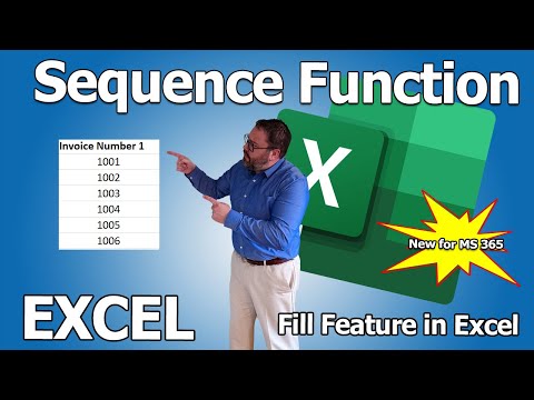 Save time makings lists with Sequence in Excel