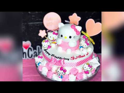 Make hello kitty 3D birthday cake | Làm bánh kem hello kitty 3D | DieuLinhcake | Foci