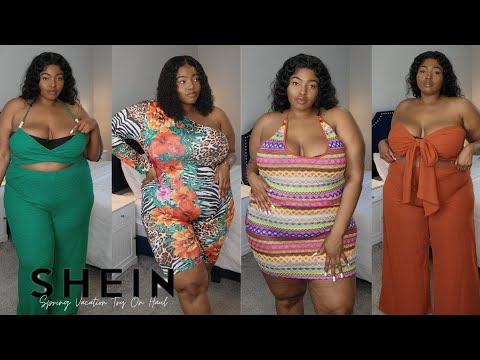 SHEIN Curve 2022 Spring Summer Vacation Try On Haul