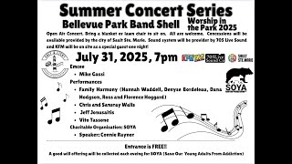 July 31 Summer Concert Series: Worship in the Park 2025