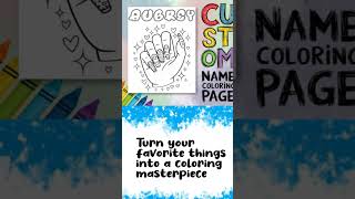 🎨✨ Personalized Coloring Pages – Custom Just for You! 🖍️💖  #coloringpages #custom #mom