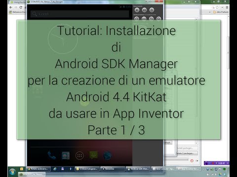 Tutorial - Installazione Android SDK Manager ed emulatore KitKat 4.4 - Parte 1