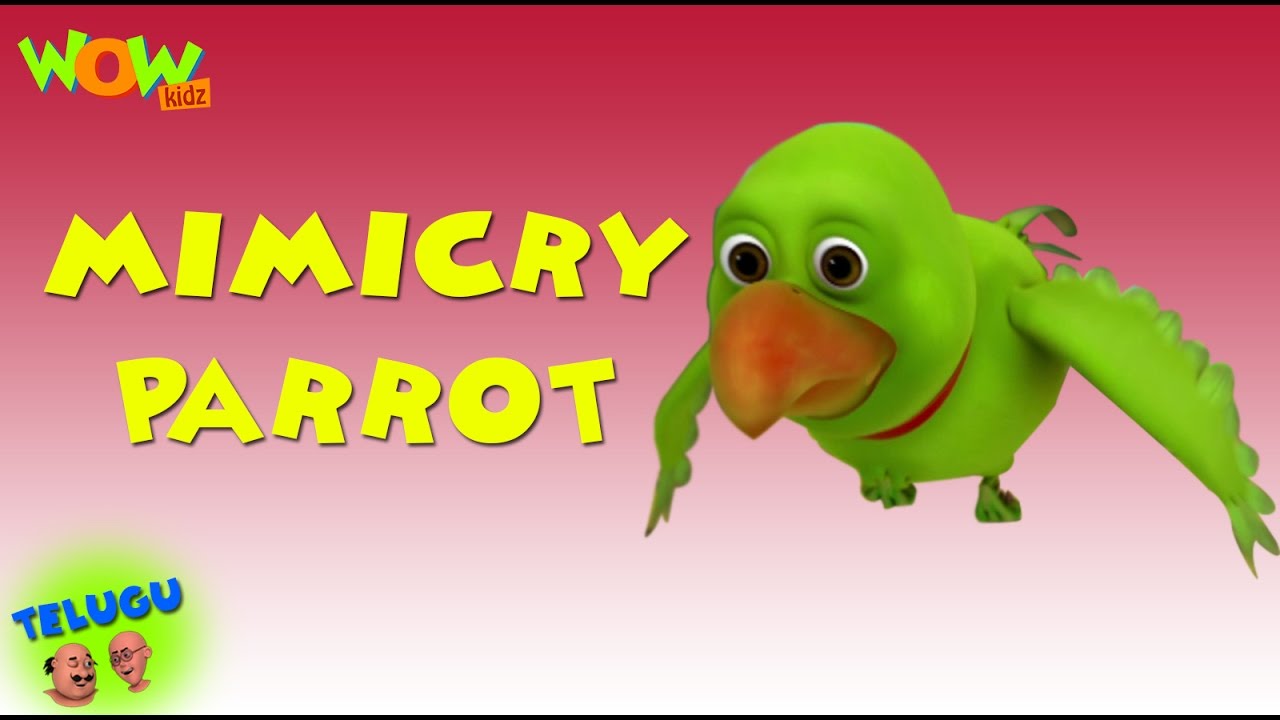 mimicry-parrot-motu-patlu-in-telugu-3d