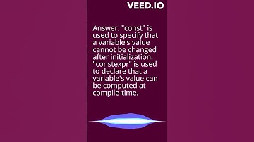Difference b/w "const" and "constexpr" | C++ interview #cplusplus #viralshort #shorts #shortsvideo