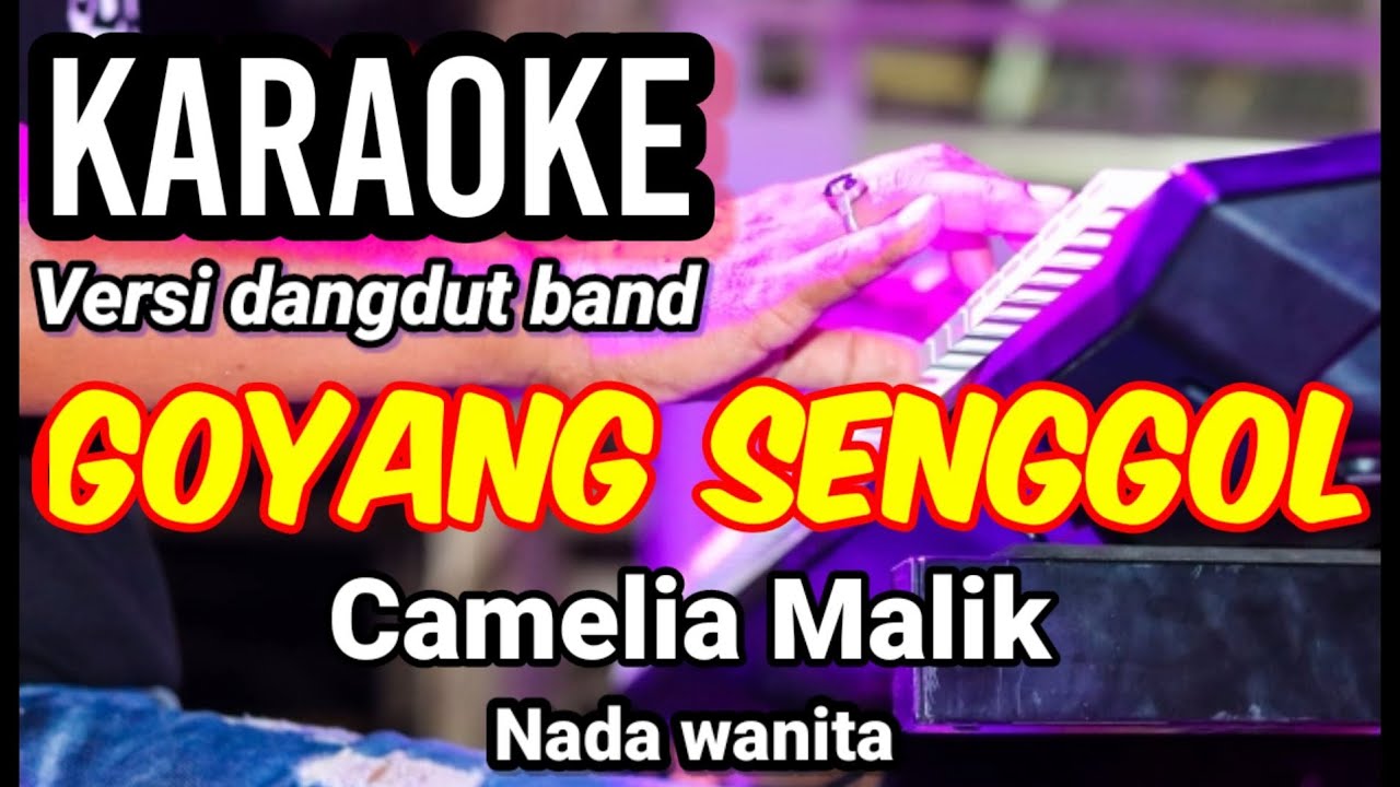 GOYANG SENGGOL - Camelia Malik | Karaoke dut band mix nada wanita | Lirik