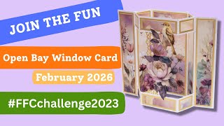How to Make a DL Bay Window Fancy Fold Card | Card Making Tutorial #FFCchallenge2023