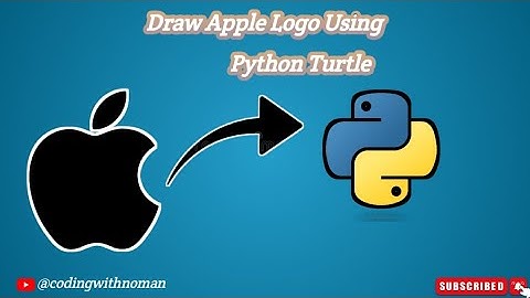 Create Apple Logo Using Python Turtle 🐢 || Hindi Tutorial Full Video || codingwithnoman
