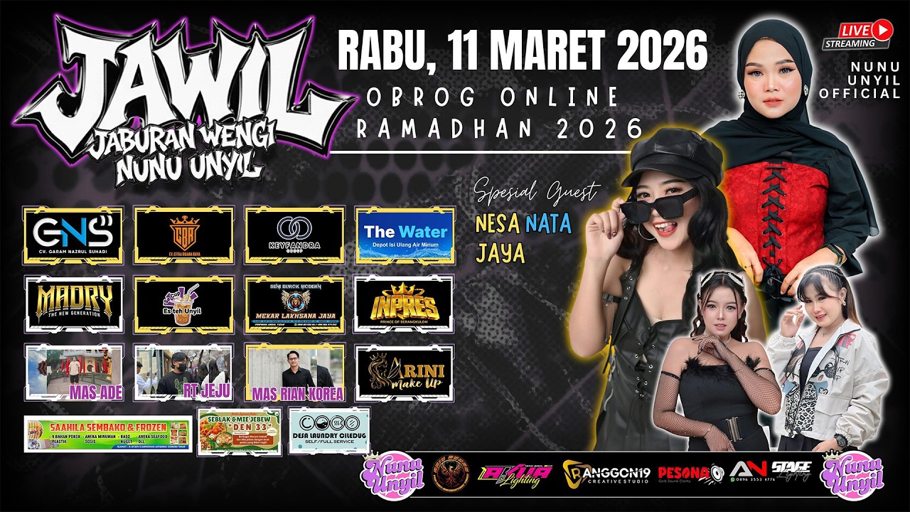 LIVE  JAWIL (JABURAN WENGI NUNU UNYIL) || OBROG ONLINE RAMADHAN 2026 || EDISI RABU, 11 - 03 - 2026