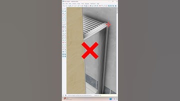 ✅How to create vertical louvres in seconds #youtubeshorts #new #sketchup #viralvideo