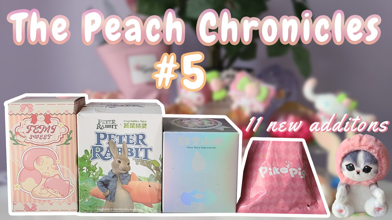 Хроники персика #5 Яркая витрина с Popmart, Sanrio, Mofusand и другими закрытыми коробками!