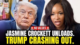 Jasmine Crockett: Trump Is Crashing Out and Abusing Power for Personal Gain.