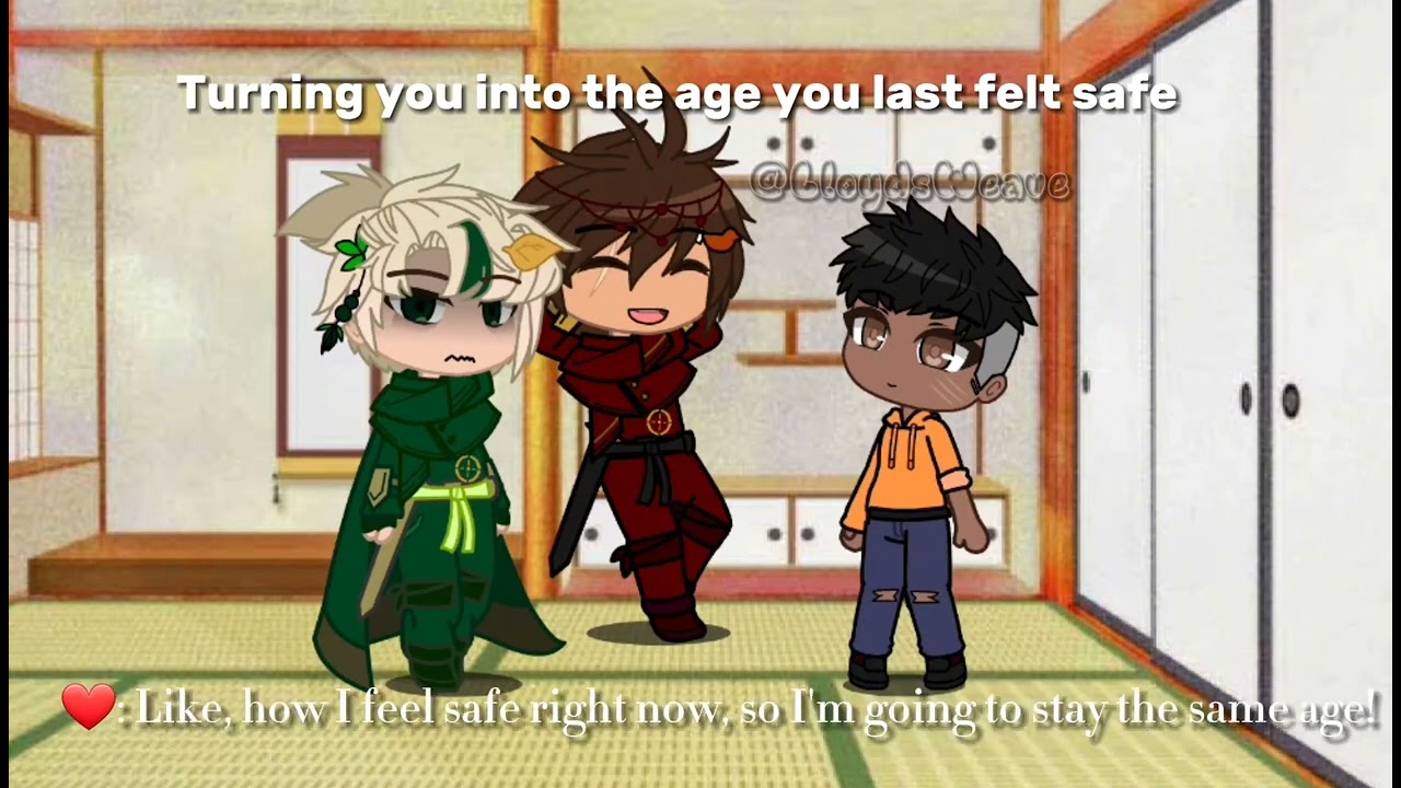 "Turning you into the  age you  last felt safe...."