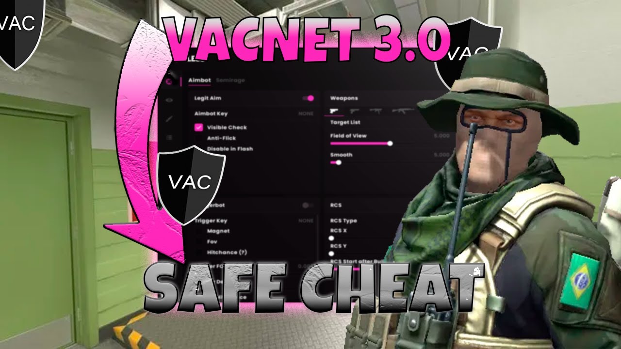 CS2 - Legit Hacking Com o MELHOR CHEAT (bypass VACNET)