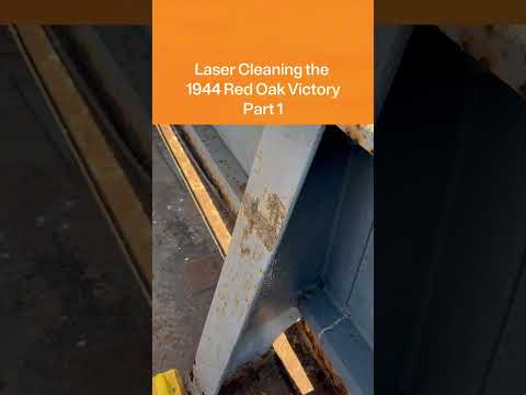 Red Oak Victory Topsides Laser Cleaning image for video library
