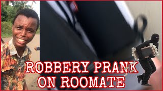 We were robbed Prank on Roomate..April Fools day
