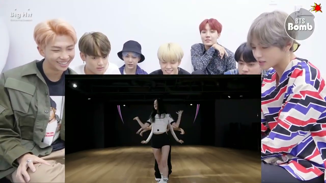 BTS reaction to BLACKPINK - 'Pink Venom' DANCE PRACTICE VIDEO