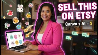 🧁How to Make Cake Toppers in Canva to Sell (With AI Stickers!) 💰 Cake Toppers That SELL on Etsy screenshot 5
