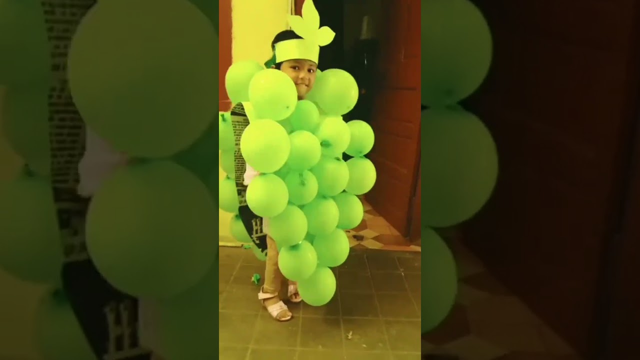 kids kid little fruit grapes grape fancy dress children child green cute beautiful fresh rhyme