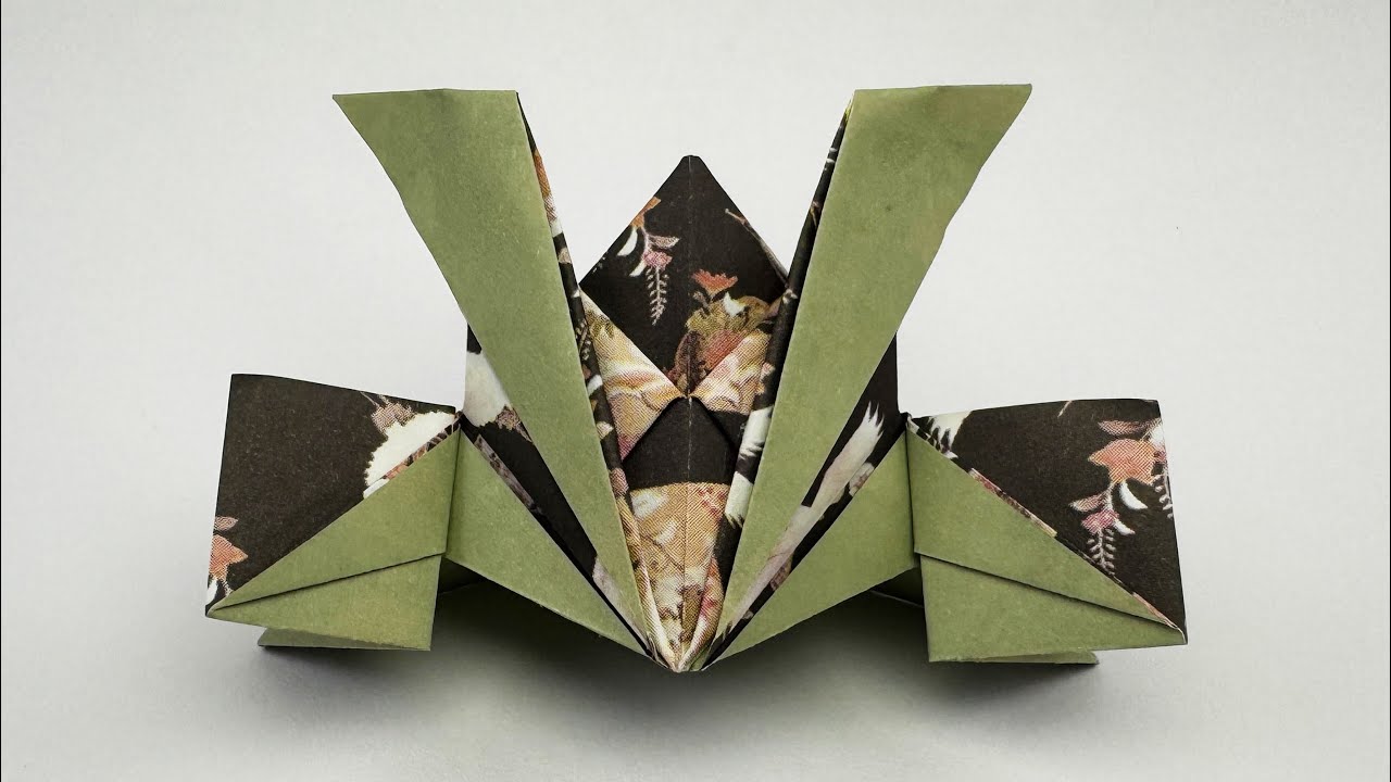 【折り紙】１枚でカッコイイ兜（かぶと）✨How to make Helmet#子供の日#かぶと#端午の節句#투구#kabuto#兜#帽子#こどもの日#折り方#おりがみ#easy#origami#摺紙