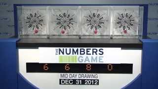 Midday Numbers Game Drawing: Monday, December 31, 2012