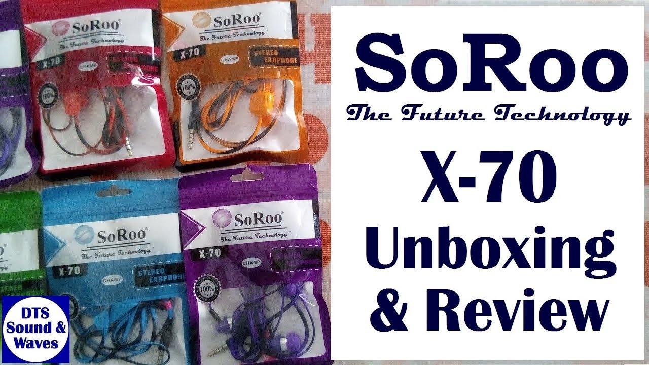 SoRoo Earphone X-70 || Unboxing and 