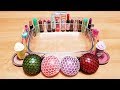 FLUFFY SLIME MÉLANGÉ AVEC DES BALLES ANTI-STRESS ET MAQUILLAGE - Super Satisfaisante Video!!