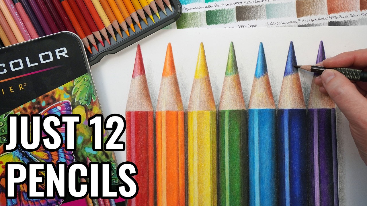 Colored Pencil Drawing For Beginners (Using Just 12 Pencils)