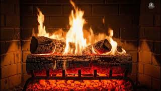 Deep Red Ember Fireplace Ambience with Rolling Flames | Warm Night Fire Glow