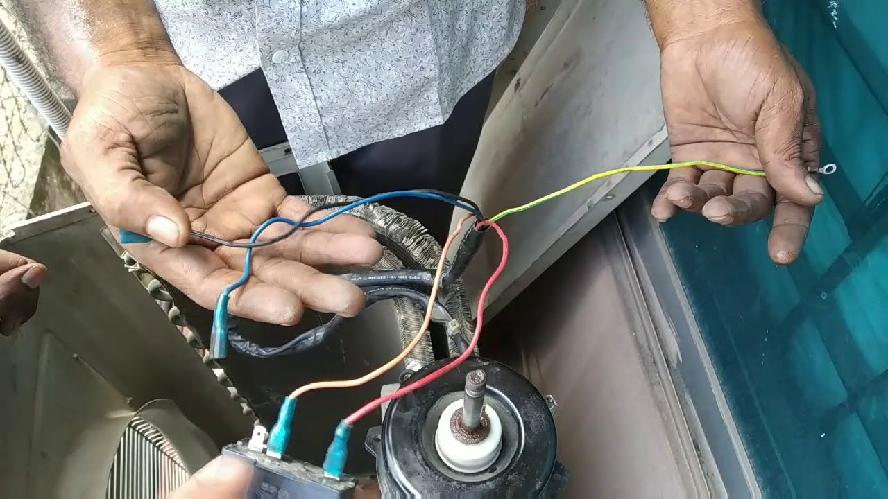 A/c outdoor Fan motor replace How to aircon outdoor unite Fan motor