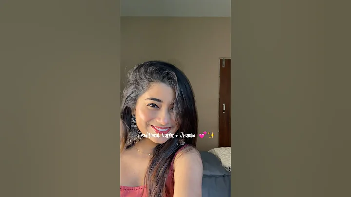 Traditional outfit + Jhumka ❤️✨#shorts #youtubeshorts #trending #heeriye