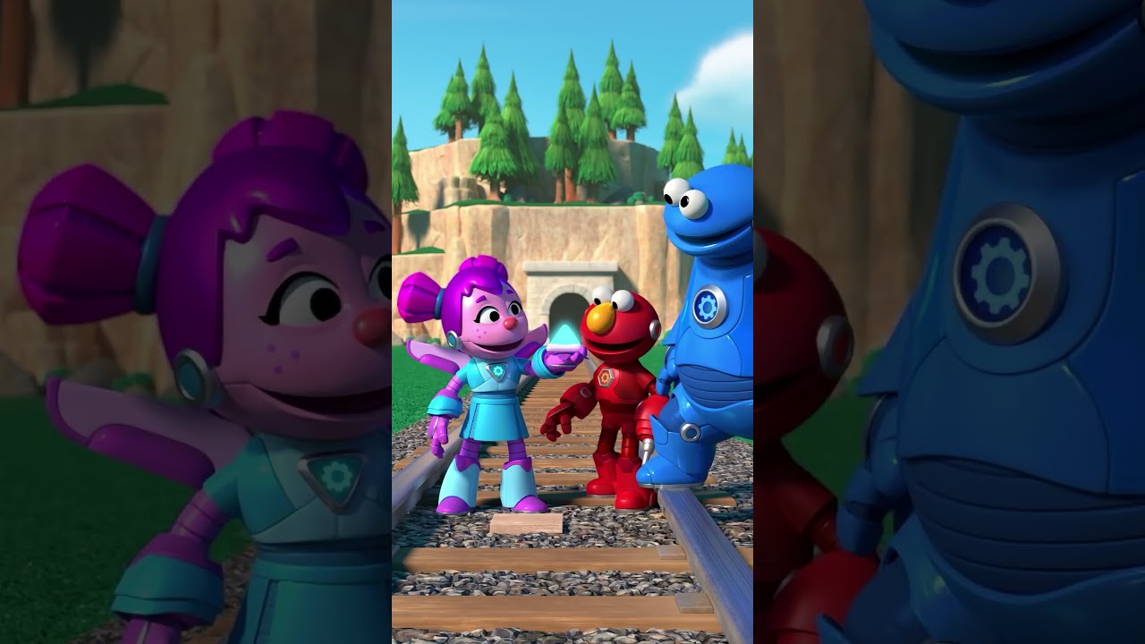 Mecha Builders Save The Train Sesamestreet